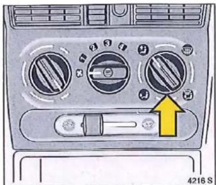 OPEL Tigra (1995) - Système de chauffage et de ventilation - 1