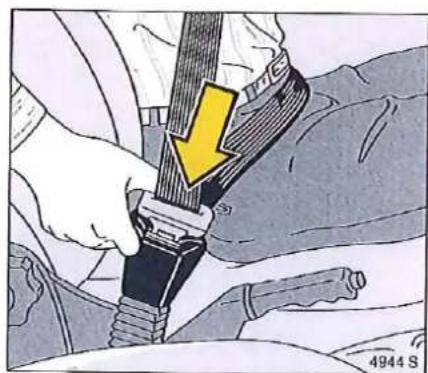 OPEL Tigra (1995) - Utilisation des ceintures attacher - 1