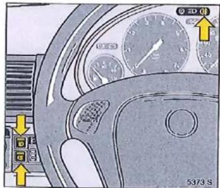 OPEL Tigra (1995) - Réglage de la portée d'éclairage - 1