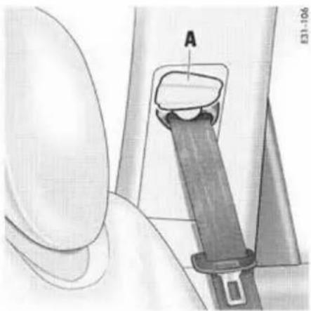 PORSCHE Cayenne S (2003) - Ouverture de la ceinture de sécurité - 1