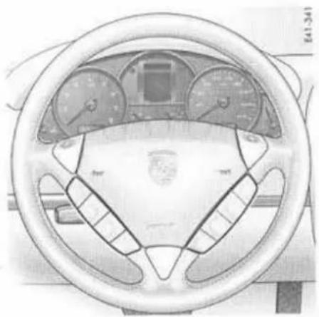 PORSCHE Cayenne S (2003) - Actionnement des touches de fonction - 2
