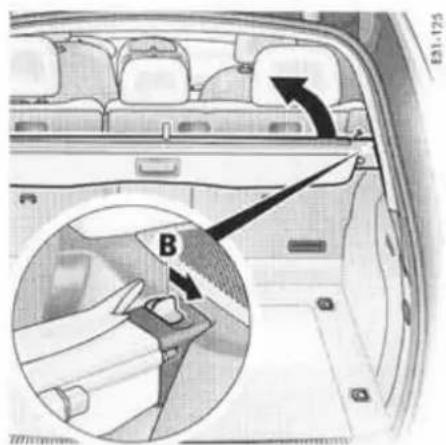 PORSCHE Cayenne S (2003) - Ouverture du couvre-bagages - 1
