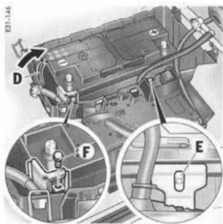 PORSCHE Cayenne S (2003) - Repose de la batterie - 2
