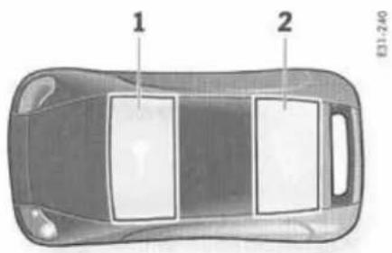 PORSCHE Cayenne S (2003) - Déverrouillage du hayon - 1