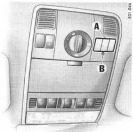 PORSCHE Cayenne S (2003) - Pivotement du rétroviseur vers le bas pour le stationnement - 1