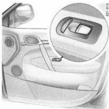 PORSCHE Cayenne S (2003) - Fermeture de la glace avec le commutateur - 1