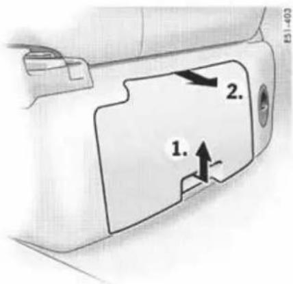 PORSCHE Cayenne S (2003) - Fermetre du portegobelet arriere - 1