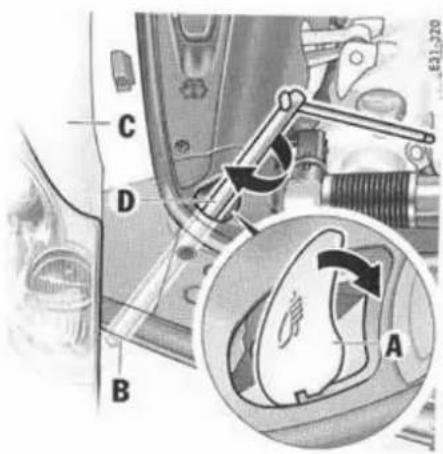 PORSCHE Cayenne S (2003) - Dépose du projeteur - 3