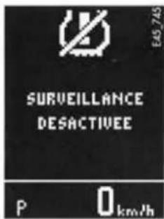 PORSCHE Cayenne S (2003) - Désactivation de la surveillance de la pression de gonflage des pneumatiques - 1