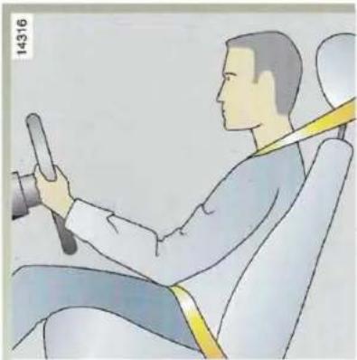 RENAULT Megane (1999) - Avertissement concernant la durée de vie des airbags et des prétensionneurs - 1