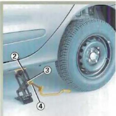 RENAULT Megane (1999) - CHANGEMENT DE ROUE - 2