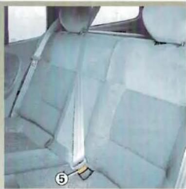 RENAULT Megane (1999) - CEINTURES DE SÉCURITÉ ARRIÈRE CENTRALE VERSIONS BREAK - 3