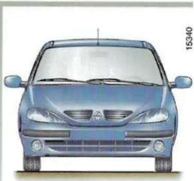 RENAULT Megane (1999) - PROJECTEURS AVANT : réglage et remplacement de lampes - 1