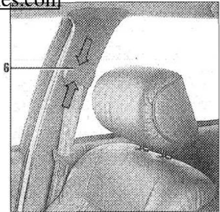 RENAULT Safrane (1991) - Ajustement des ceintures de sécurité pour obtenir la(Meilleure protection - 1