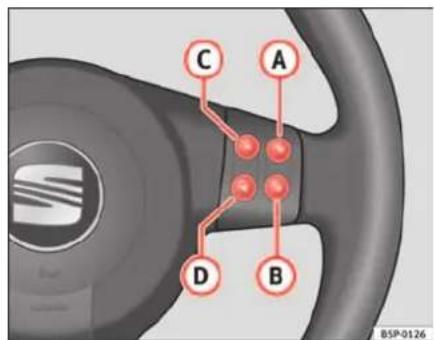 SEAT Leon (2006) - Commandes au volant Audio + Telefone - 1