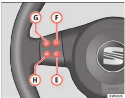 SEAT Leon (2006) - Commandes au volant version Audio + Telefone - 2