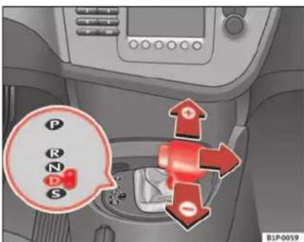 SEAT Leon (2006) - Introduire des rapportes avec Tiptronic - 1