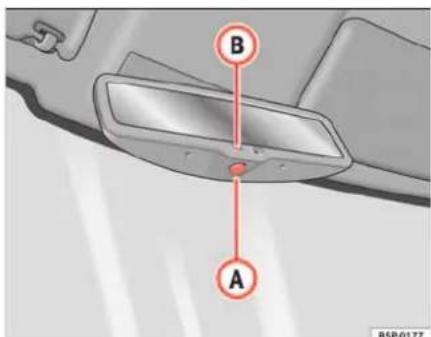 SEAT Leon (2006) - Réroviseur interieur avec réglage automatique de position anti-éblouissement* - 1