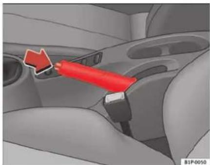 SEAT Leon (2006) - Actionnement du frein à main - 1