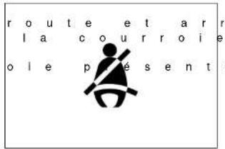 SSANGYONG Rexton (2004) - RAPPEL DE CEINTURE DE SECURITE - 1