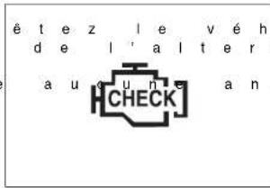SSANGYONG Rexton (2004) - INDICATEUR DE CONTRÔLE MOTEUR (VÉHICULE ÉQUIPÉ D'UN MOTEUR À ESSENCE ET DIESEL À INJECTION DIRECTE) - 1