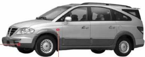 SSANGYONG Rodius (2005) - FEU ANTIBROULLARD AVANT ET FEU DE GABARIT - 1