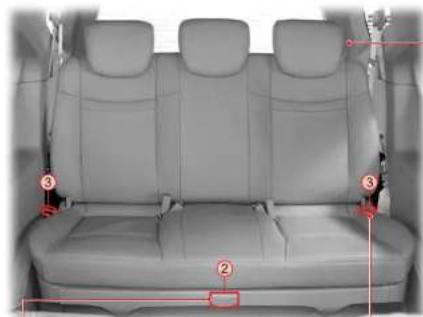 SSANGYONG Rodius (2005) - SIEGE DE TROSIEME RANGEE (7 SIEGES) - 1