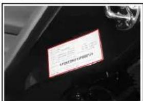 SSANGYONG Rodius (2005) - Etiquette d'homologation - 1