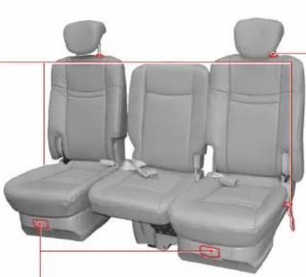 SSANGYONG Rodius (2005) - SIEGES DE SECONDE ET DE TROISIÈME RANGEES (11 SIEGES) - 2