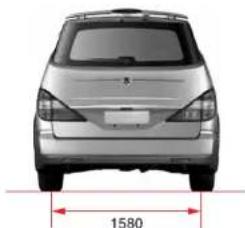 SSANGYONG Rodius (2005) - DIMENSIONS - 4