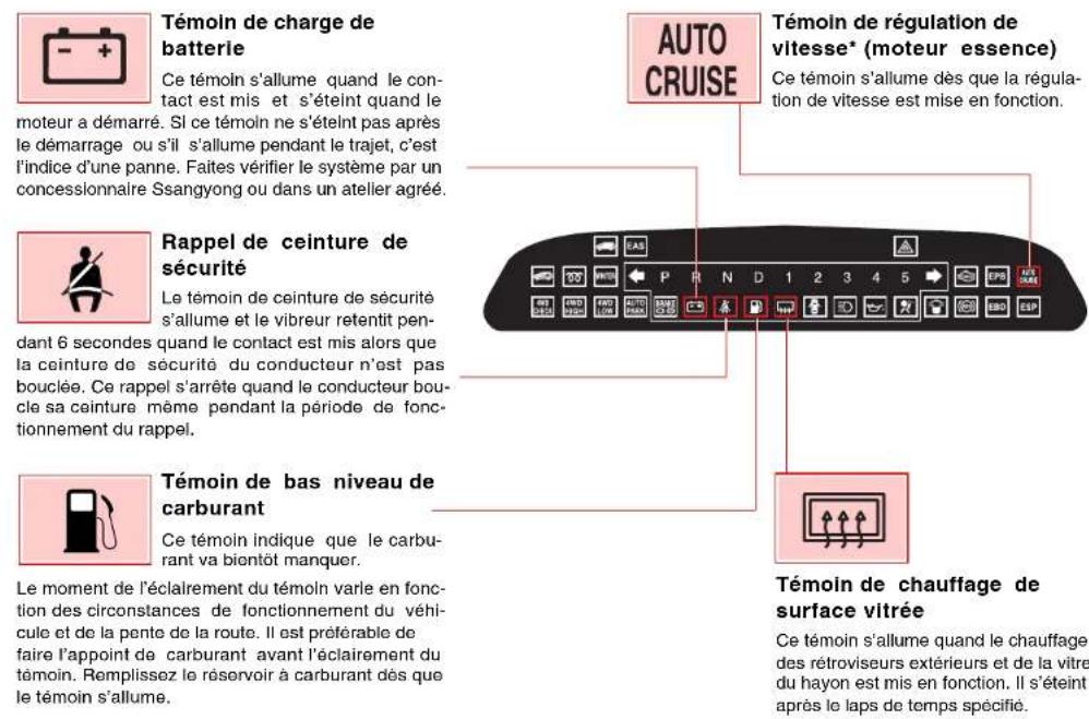 SSANGYONG Rodius (2005) - Bouton TRIP (trajet) - 4