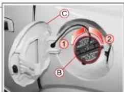 SSANGYONG Rodius (2005) - VOLET DE REMPLISSAGE DE CARBURANT - 3