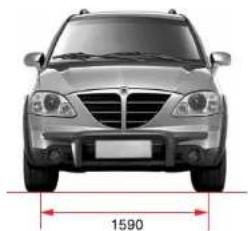 SSANGYONG Rodius (2005) - DIMENSIONS - 2