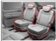 SSANGYONG Rodius (2005) - Tiroir sous le siège - 1
