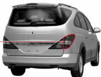 SSANGYONG Rodius (2005) - FEUX ARRIERE COMBINES - 1