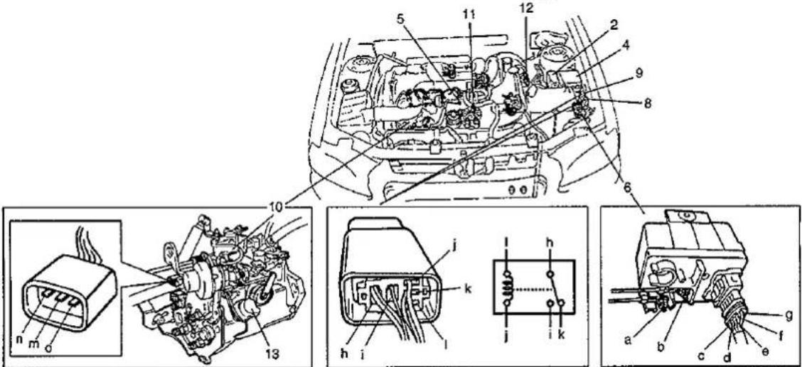 SUZUKI Baleno (2001) - CIRCUIT DE COMMANDE ELECTRIQUE - 2