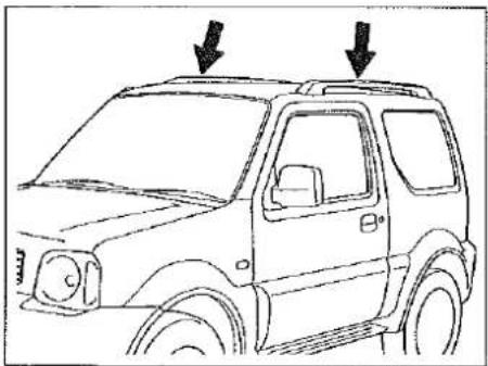SUZUKI Jimny (2000) - Longerons de Toit (le cas échéant) - 1