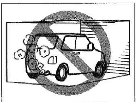 SUZUKI Jimny (2000) - Avertissement Concernant les Gaz d'Échappement - 1
