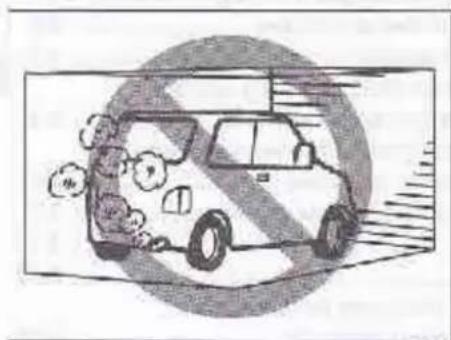 SUZUKI Swift (2012) - Avertissement concernant les gaz d'échappement - 1