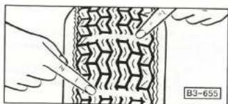VOLKSWAGEN Golf PickUp (1983) - Position incorrecte des roues - 1