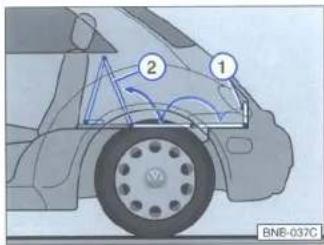 VOLKSWAGEN New Beetle (1999) - Outillage de bord, roue de secours, dispositif d'attelage* - 1