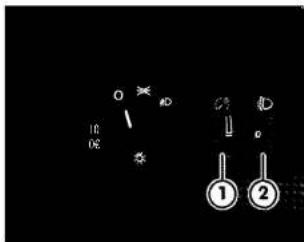 VOLKSWAGEN Touran (2004) - Rheostat d'eclairage des cadrans et des commandes et reglage du site des projecteurs - 1