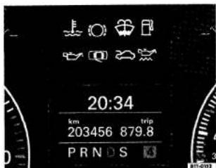 VOLKSWAGEN Touran (2004) - Positions du levier selecteur - 1
