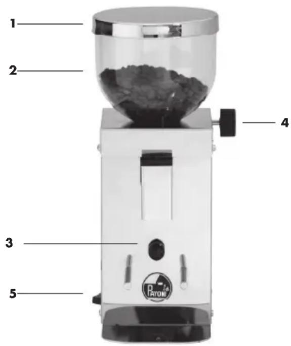LA PAVONI Kube Mill - 3-1. PRODUKTBESKRIVNING - 1