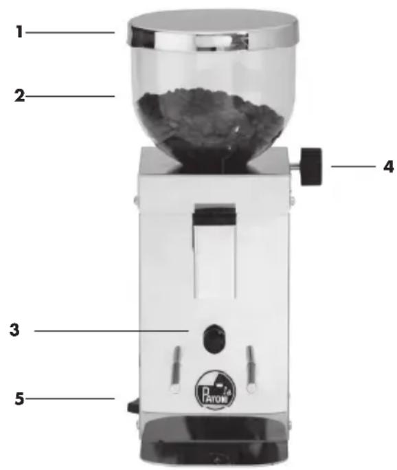 LA PAVONI Kube Mill - 3-1. BESKRIVELSE AV PRODUKTET - 1
