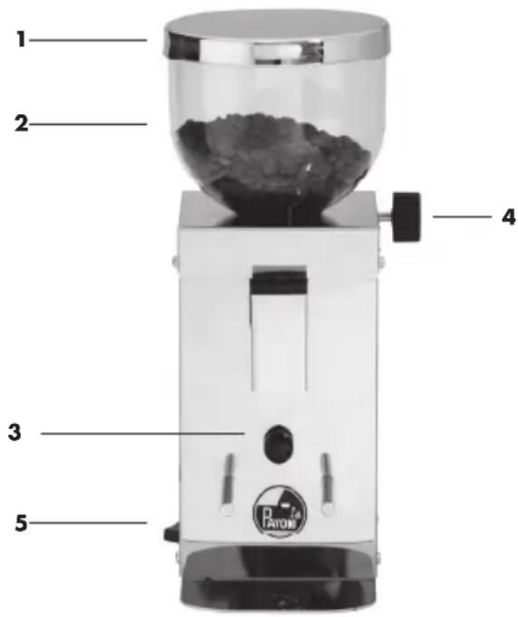 LA PAVONI Kube Mill - 3-1. OPIS PRODUKTU - 1