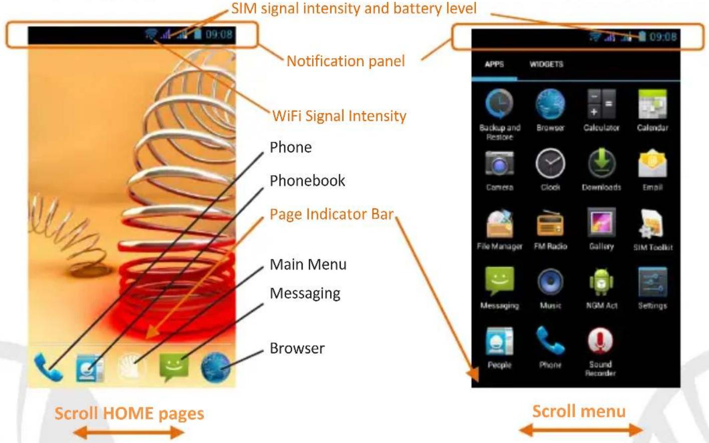 NGM-Mobile Dynamic Jump - The main menu - 1