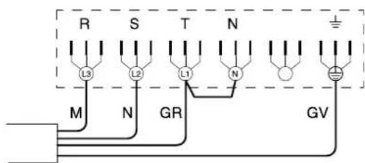 RANCILIO Classe 10 - 200-240 3V\~ mod. S COLLEGAMENTO-RACCORDEMENT-VERBINDUNG-CONNECTION-CONEXIÓN-LIGAÇÃO - 1
