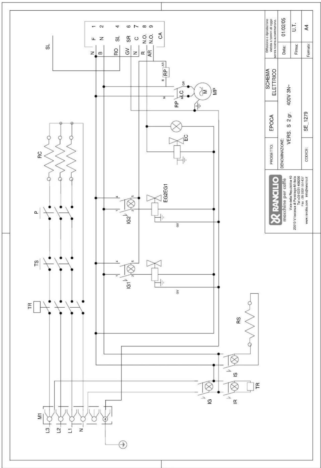 RANCILIO Epoca - ESQUEMA ELETRICO - 3