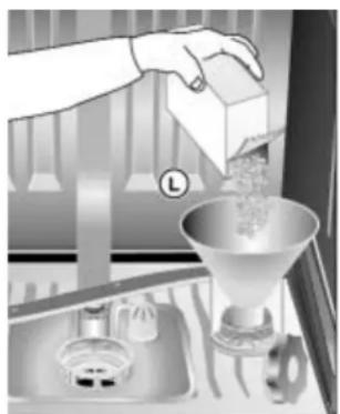 Edy VW 708 - Ajouter et contrôler le liquide de rinceage (fig. 8) - 1